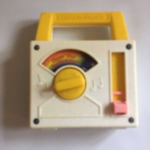 Fisherprice Over the Rainbow Music Box 1981 Working pretend radio